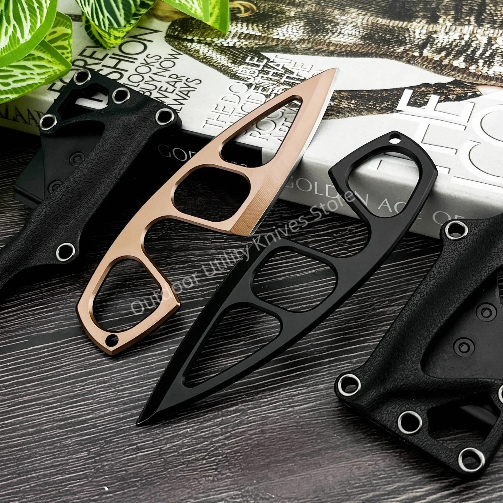 Meistverkauftes Hochhärte-Mini-Jungfern-Messer mit feststehender Klinge: 440C Klinge + Griff Outdoor-Wander- und Campingmesser Urlaubsgeschenke – Detail 2