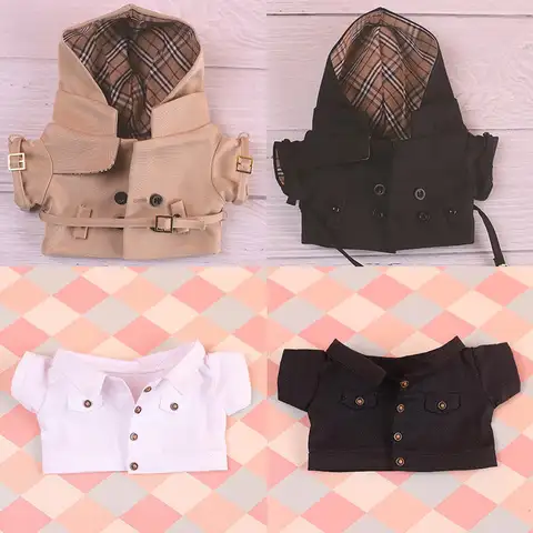 Baby clothes 20CM stock coat work clothes windbreaker 20cm cotton doll clothes replacement outfit cute
