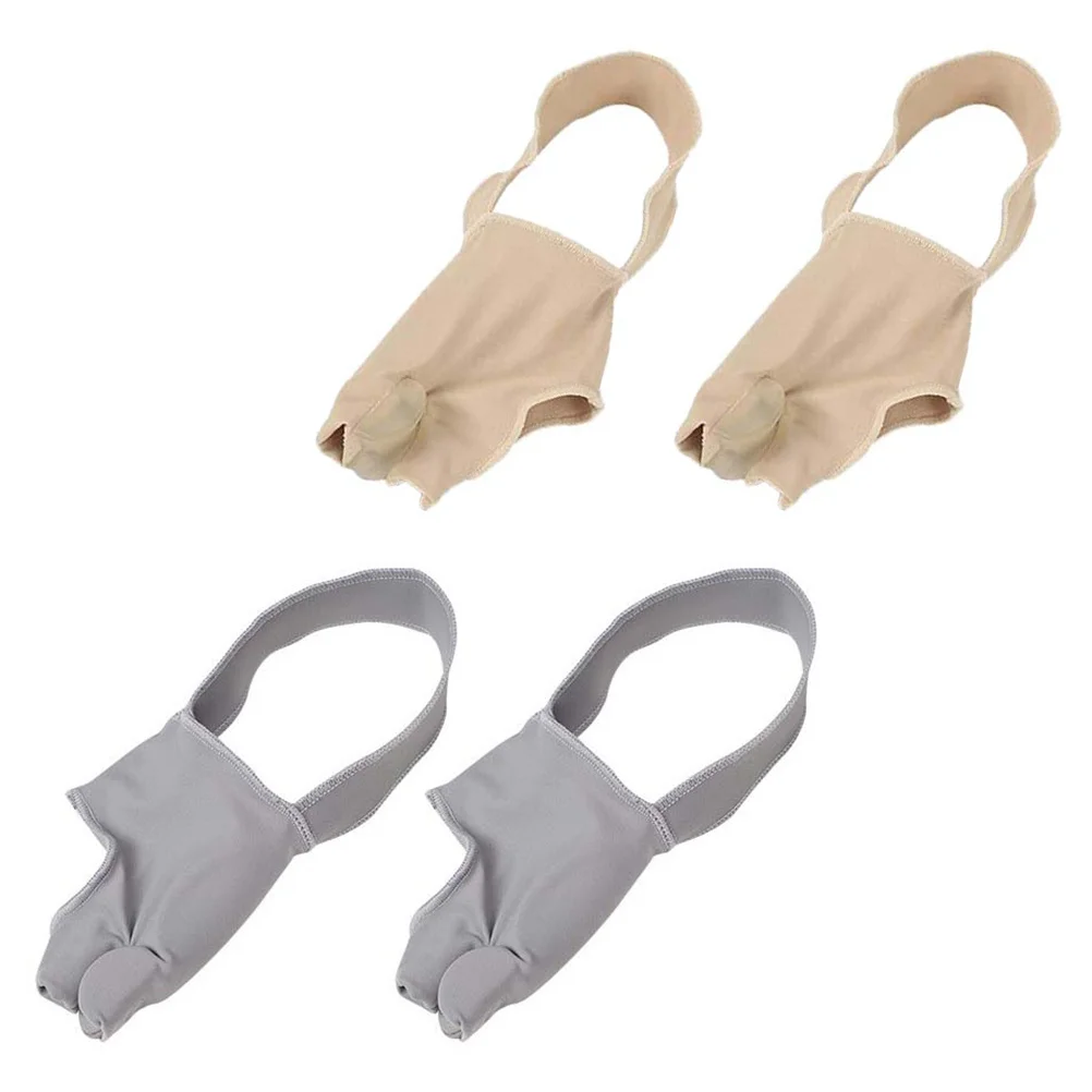 

2Pairs Hallux Valgus Socks Soft Elastic Breathable Big Toe Straightener Bunion Corrector Toe Cushion Cover Bunion Socks