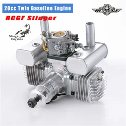 RCGF STINGER 20CC TWIN2 Stroke Engines Rc Model Gasoline Engines Rc Aircraft Rc Airplane Two Cycle Stinger 20cc Engine