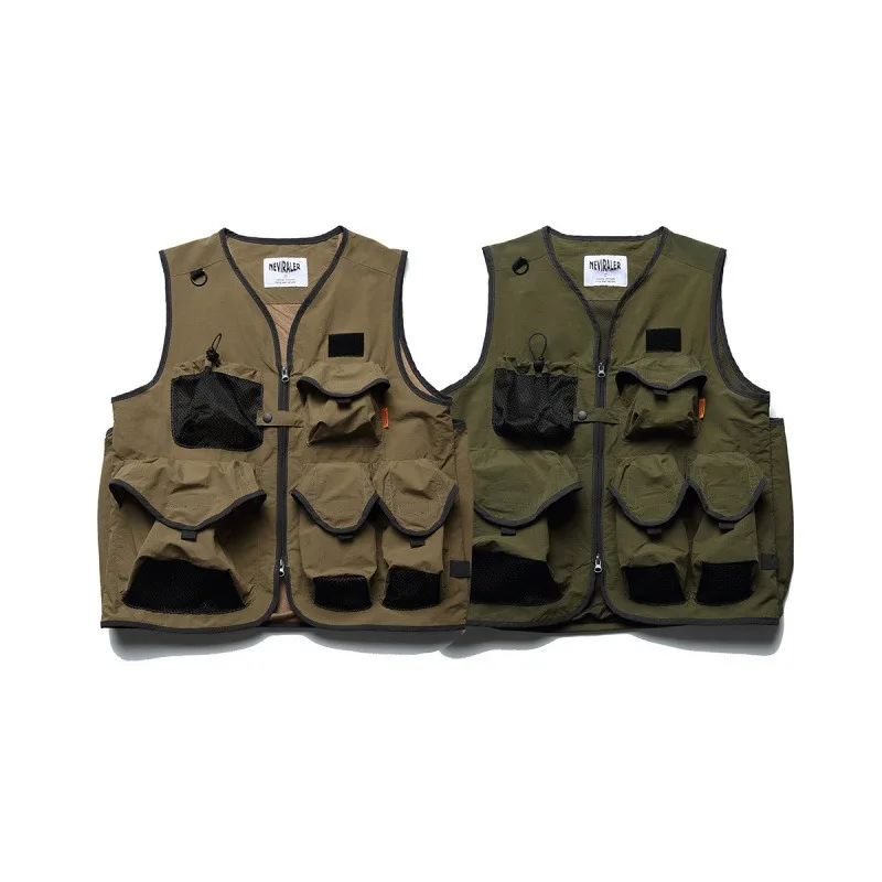 

2024 Autumn New Outdoor Waterproof Multi-Pocket Work Vest Men's Sleeveless Jacket