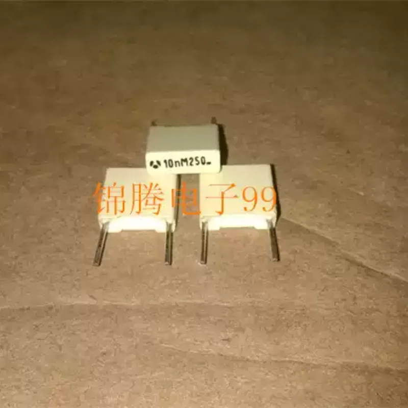 10-100pcs original imported French Thomson 0.01UF 250V 10NF 103 film capacitor with a pin distance of 8MM