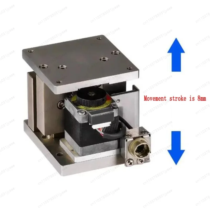 8mm stroke, stepper motor controlled micro-positioning slide, precision electric Z-axis lifting table