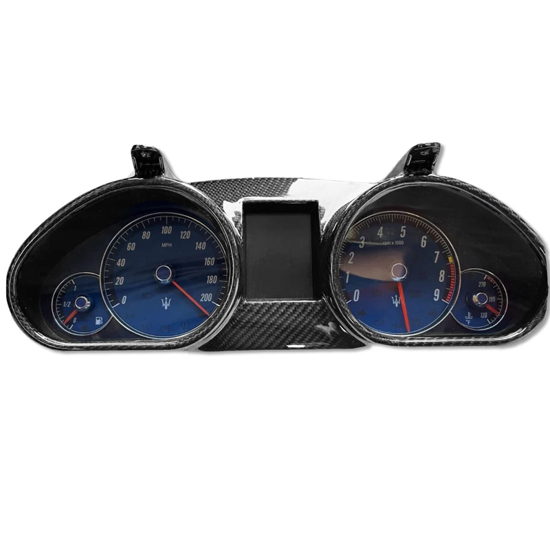 Carbon Fiber Instrument display decorative frame For Maserati GranTurismo GranCabrio GT GTS