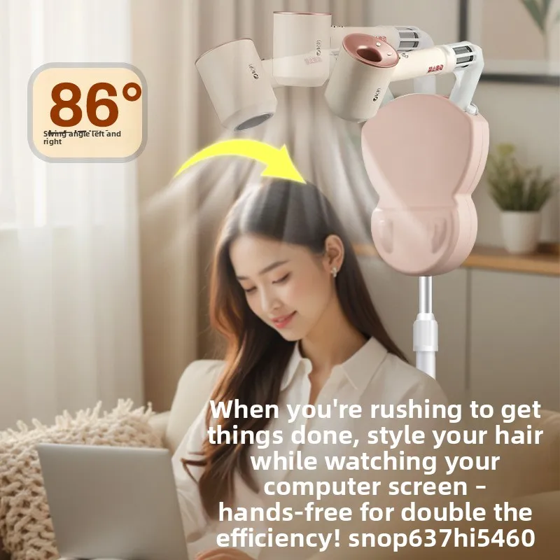Floor Standing Automatic Swing Hair Drying Appliance Abs Housing V Power Design Dual Mode Positioning Hands Free Home Care