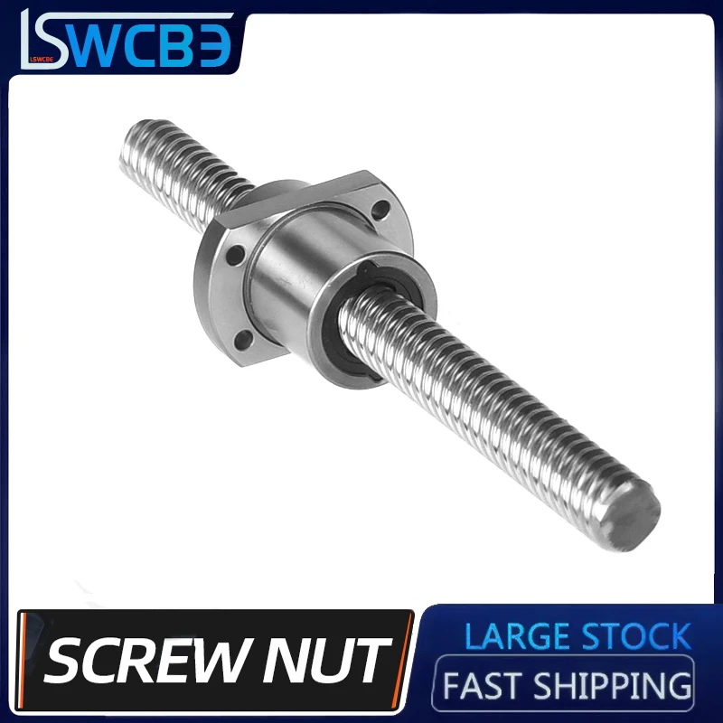 

High-precision Ball Screw SFE Nut Set 1616 2020 2525 3232 4040 Unprocessed Any Length High Speed Silent Screw Nut