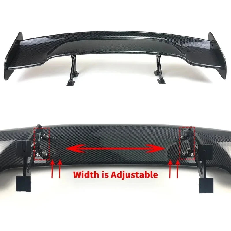 High Quality GT Style 145CM Universal Carbon Fiber Rear Trunk Spoiler Wing Air Dam Exterior Accessories for Sedans