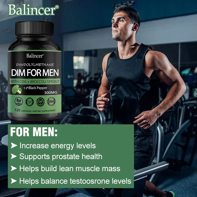 Balincer Dim Supplement 300 Mg Capsules - Diindolylmethane DIM + BioPerine - Menopause Balance, Prostate Health