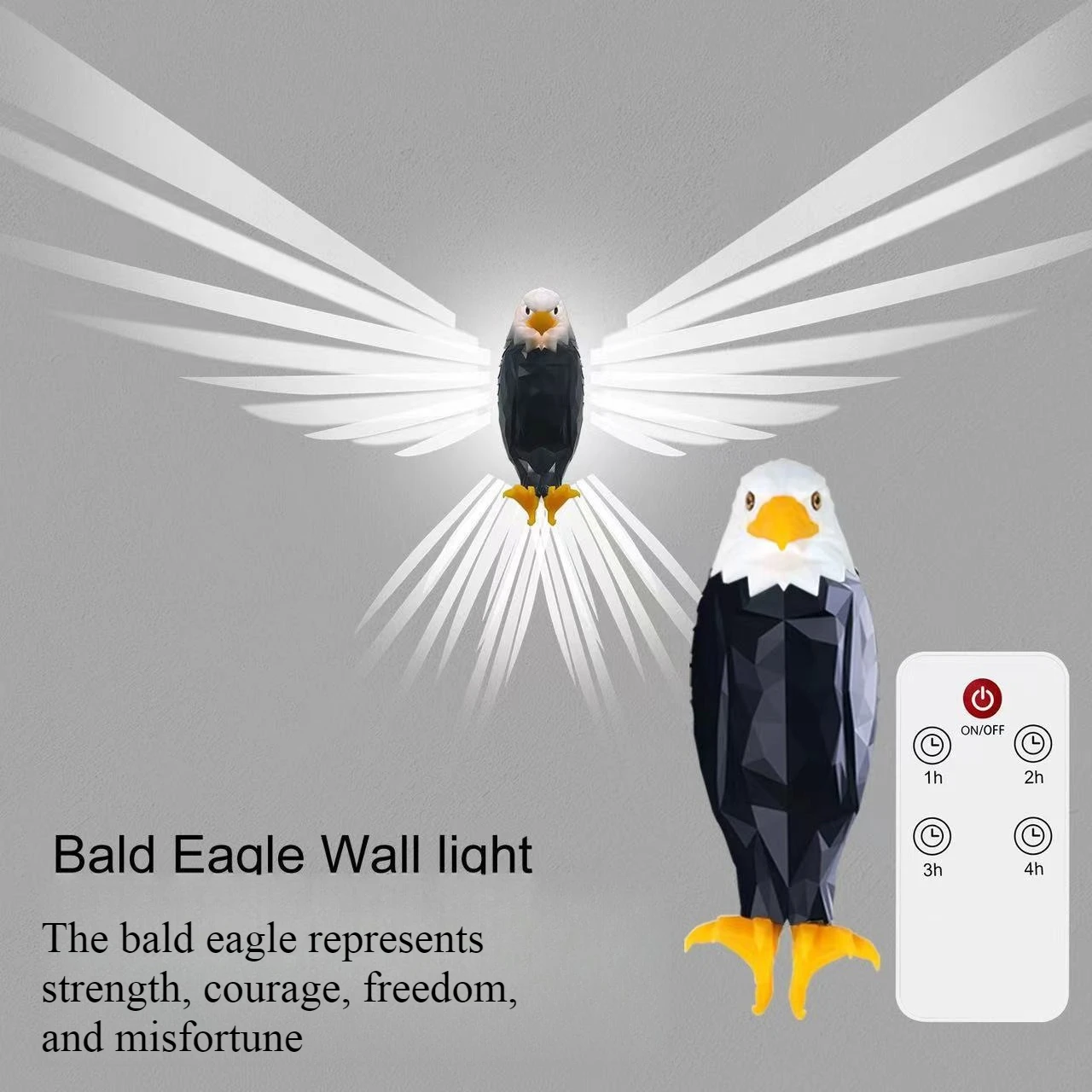

Bald eagle decorative night light, home animal projection light LED light, party decorative wall light