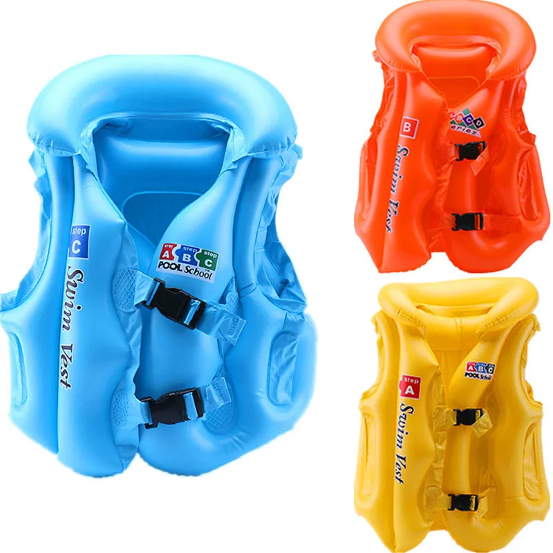 Gilet de sauvetage gonflable en PVC pour enfants, maillots de bain assistés pour enfants, sports nautiques, accessoires de piscine, bébé