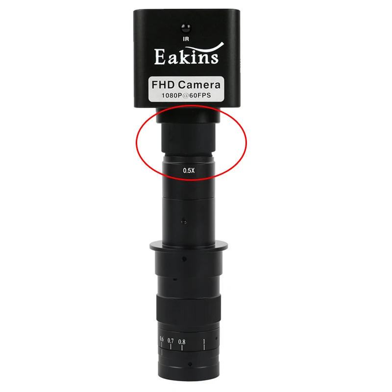2.0X Industry Microscope Eyepiece Lens C-MOUNT Lens Barlow Auxiliary Glass Lens For Connecting Industry Camera