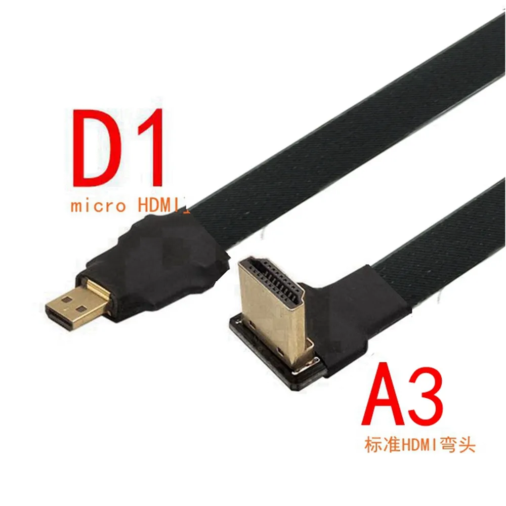 protective case FPV HDMI Type A Male To Male HDMI FPC Flat Micro Micro HDMI-compatible Cable For Multicopter Aerial Photography
