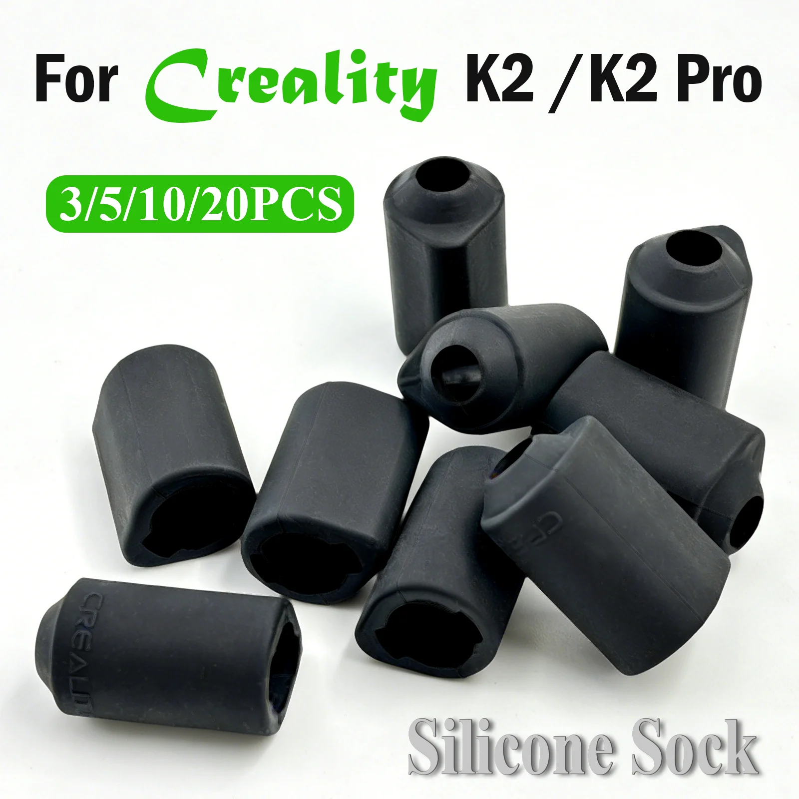 Silicone Socks for Creality K2 Plus Hotend Accessories Heated Block Protector Cover Case Hi Combo/K2 Plus Silicone Sleeve Socks