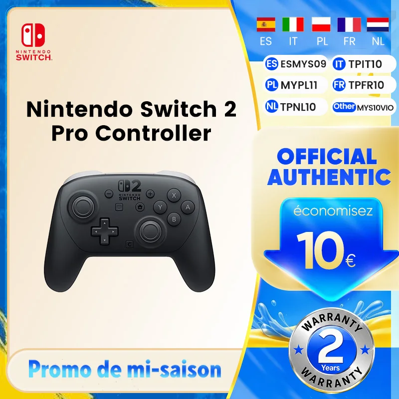 Originele NS2 Pro Controller Nieuw met GL/GR achterknoppen Geoptimaliseerde knoppenindeling Precieze draadloze gamecontroller voor NS2 Nintendo Switch 2 Pro Controller