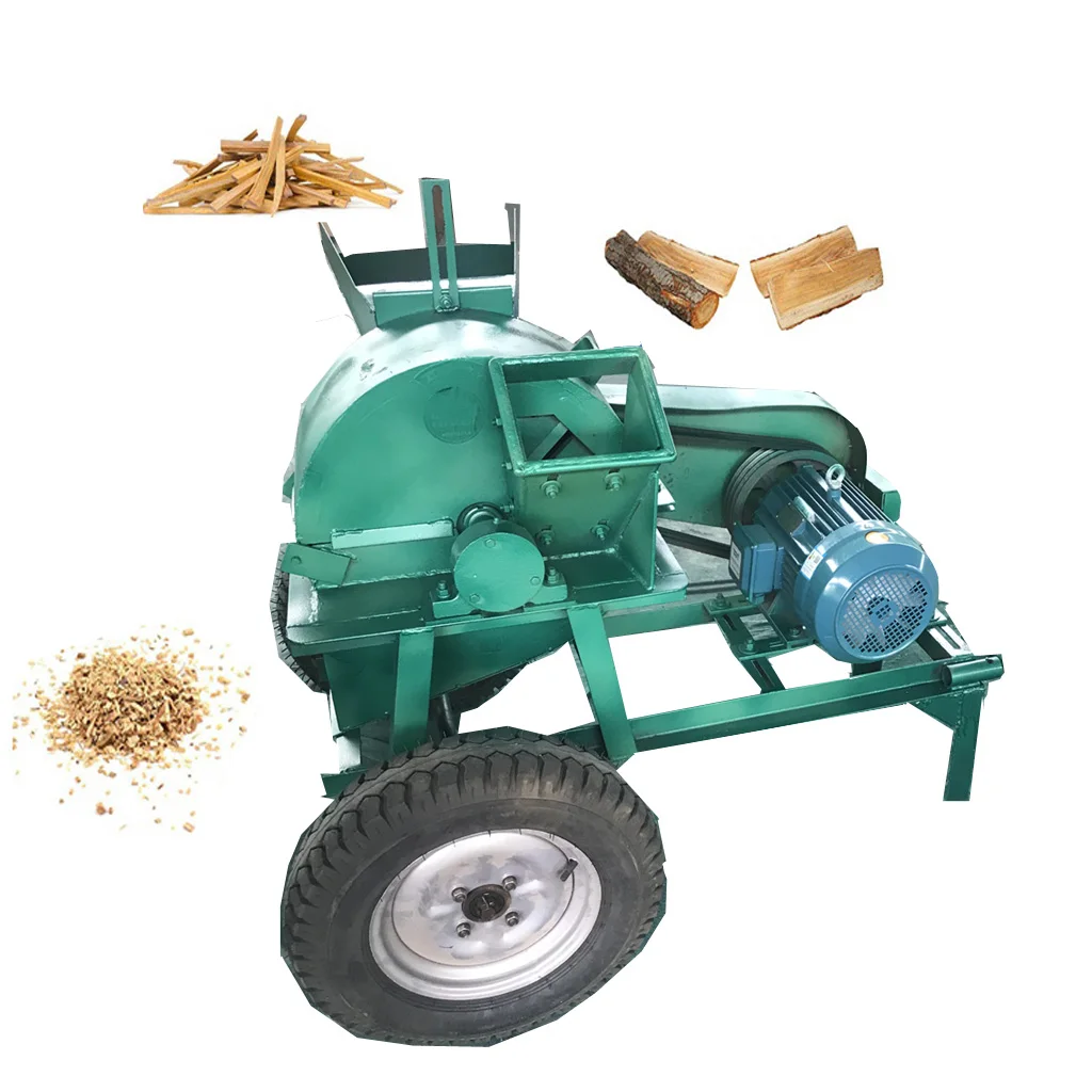 

【Hot】Forestry Machinery Mobile Wood Crusher Shredder with Wheels HJ-MX500 Wood Sawdust Making Machine Price