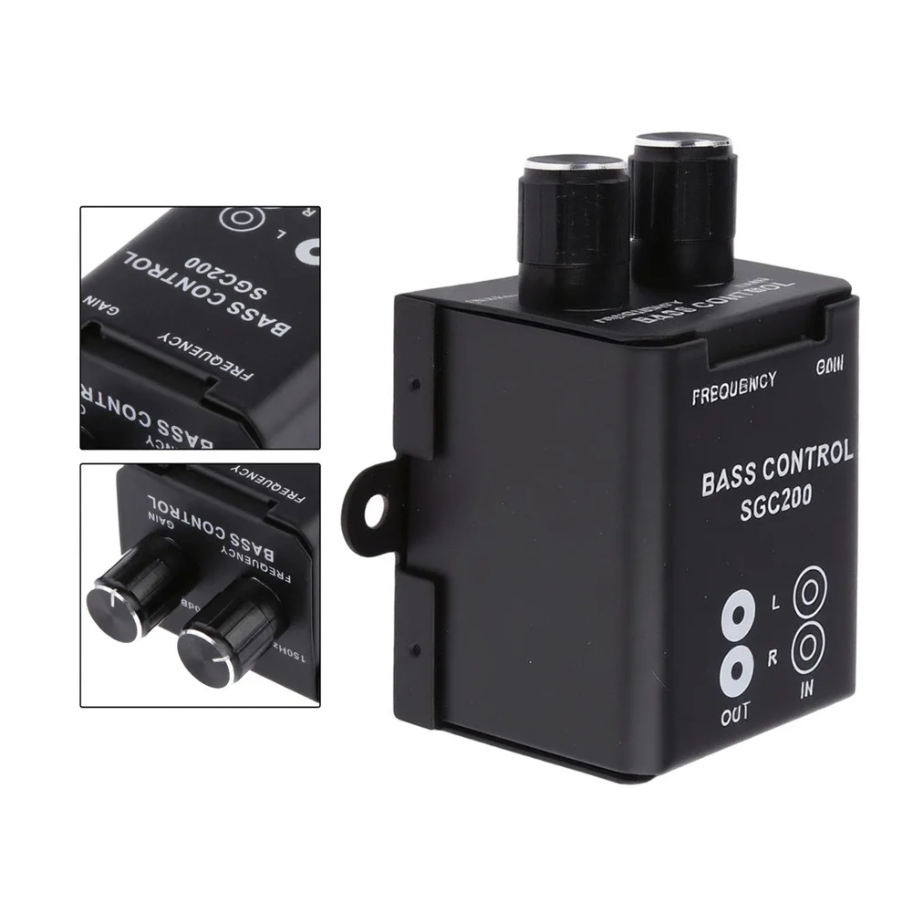 for bass Tuning Dashboard for volume Control Black Shell Subwoofer for volume Control for bass Compact for volume Regulator for