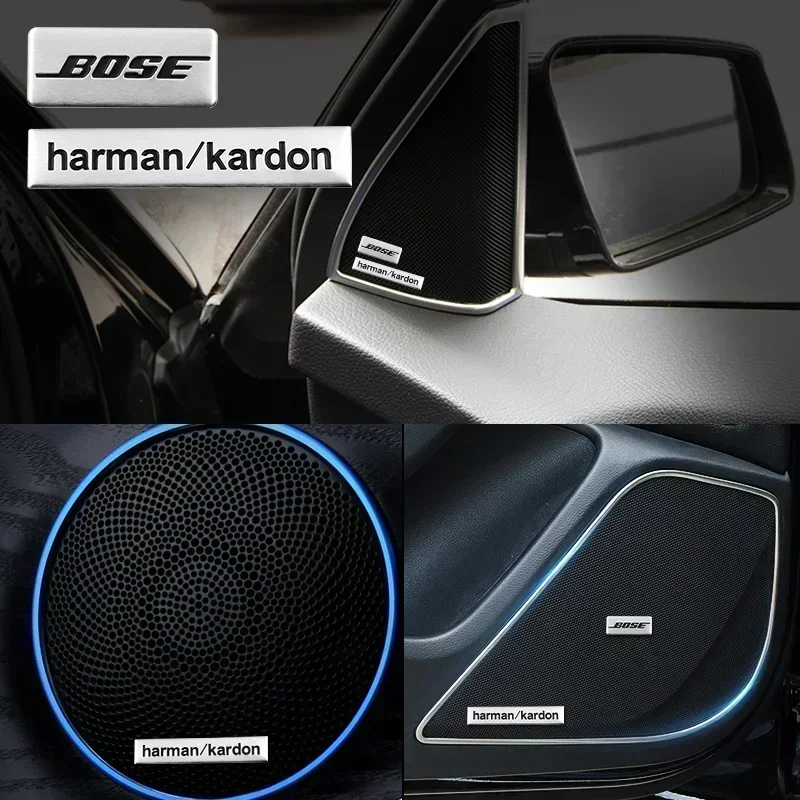 هارمان كاردون BOSE شارة ثلاثية الأبعاد ملصقات صوت السيارة لمرسيدس بنز W247 W212 W213 W205 AMG W177 V177 W176 GLA GLC X253 W166 #2