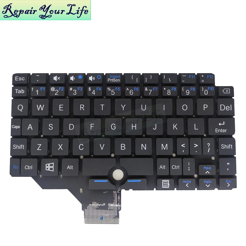 US English Keyboard for UMPC Pocket1 GPD Pocket 1 P1, GPD UMPC T1 T2 Mini Laptop Keyboards SCDY-180-1 Original