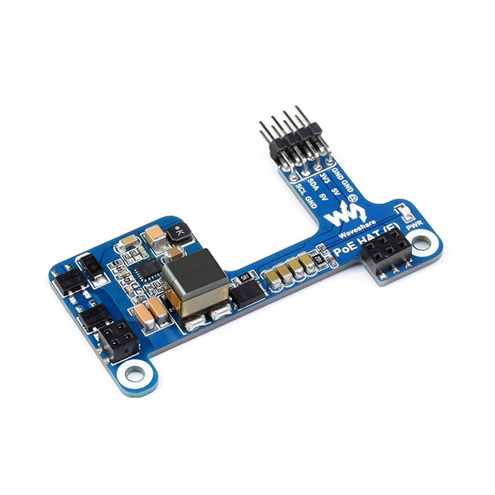 A05R Waveshare PoE HAT(E) para Raspberry Pi Ethernet Placa de expansión de alimentación para Raspberry Pi 3B +/4B para IEEE 802.3Af 1 Uds