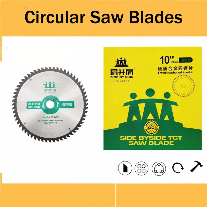 7/9/10 بوصة شفرة منشار دائري أسطوانة تقطيع الخشب 40/60 الأسنان 25.4 مللي متر تتحمل شفرة منشار كربيد للخشب TCT أسطوانة تقطيع النجارة