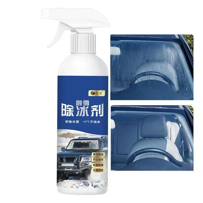 

Deicer Spray For Car Deicing And Snow Melting Agent Windshield Glass Defroster 500ml Effective Glass Freeze Remover For Rapid