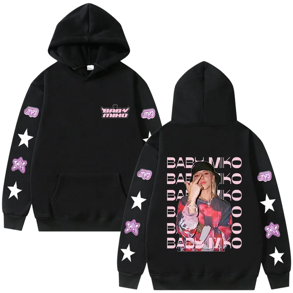 

Hot Sale Young Miko Baby Miko Merch Hoodie Men Women Hip Hop Fashion Oversized Pullover Hoodies Male Vintage Casual Sweatshirt