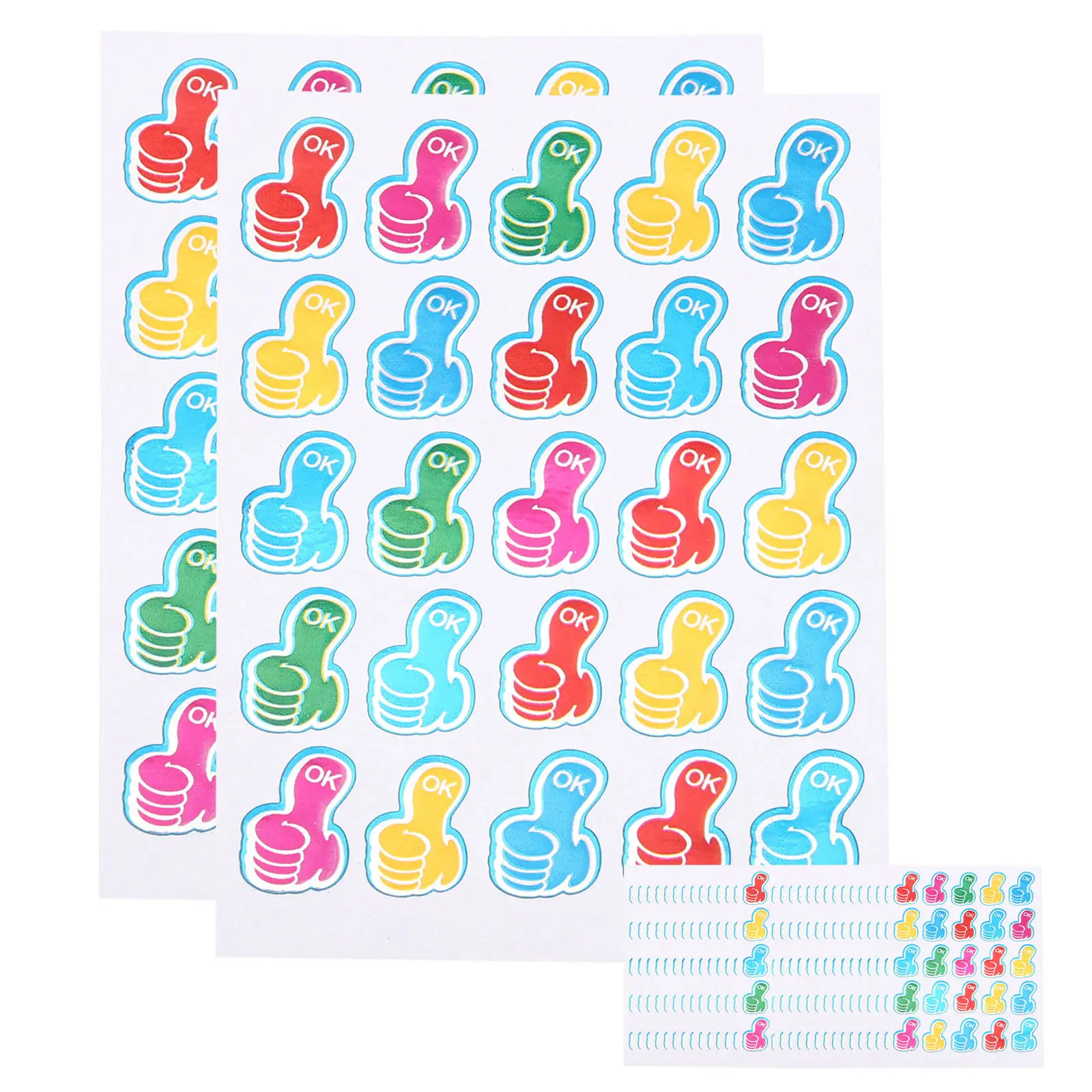 200-sheets-stickers-halloween-christmas-new-year-foil-stickers-craft-stickers-crafting-stickers-decorating-stickers-thumbs-up
