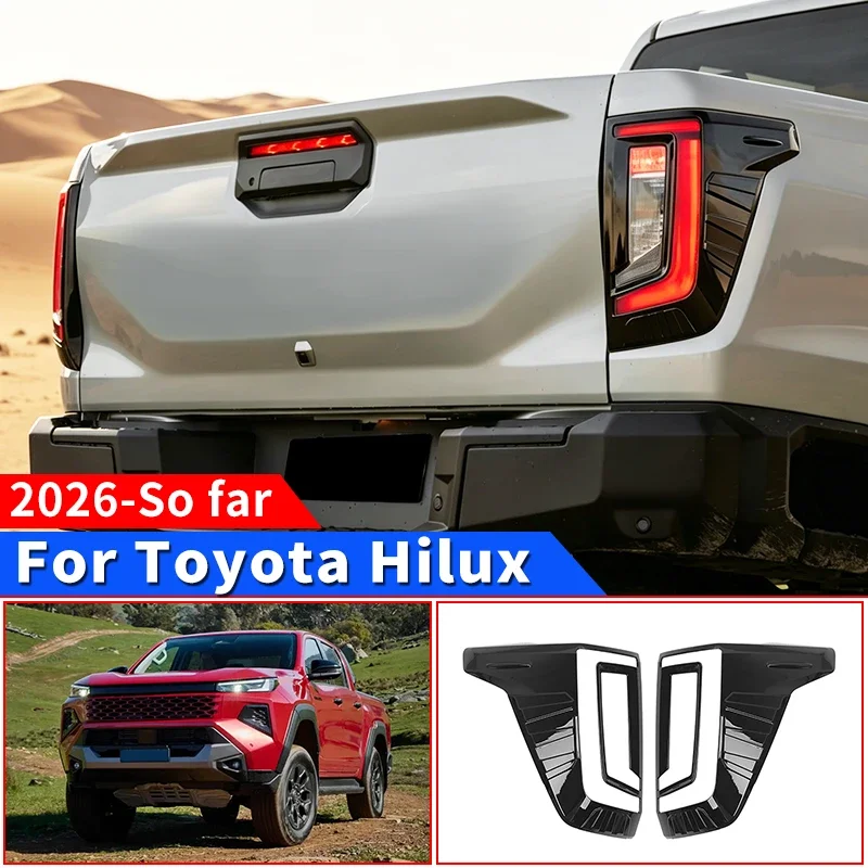 

For 2026 Toyota Hilux SR5 SR Rear Tail Light Decorative Cover Anti Scratch Protection Upgrade Styling Exterior Car Accessories