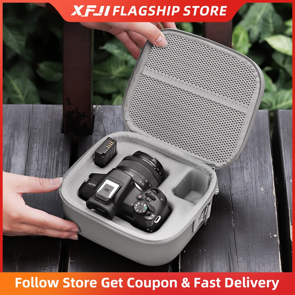 Camera Storage Case Portable Travel Bag Compatible with Canon EOS R100 R50 M50 Mirrorless Camera with Lenses Kit (Case Only)