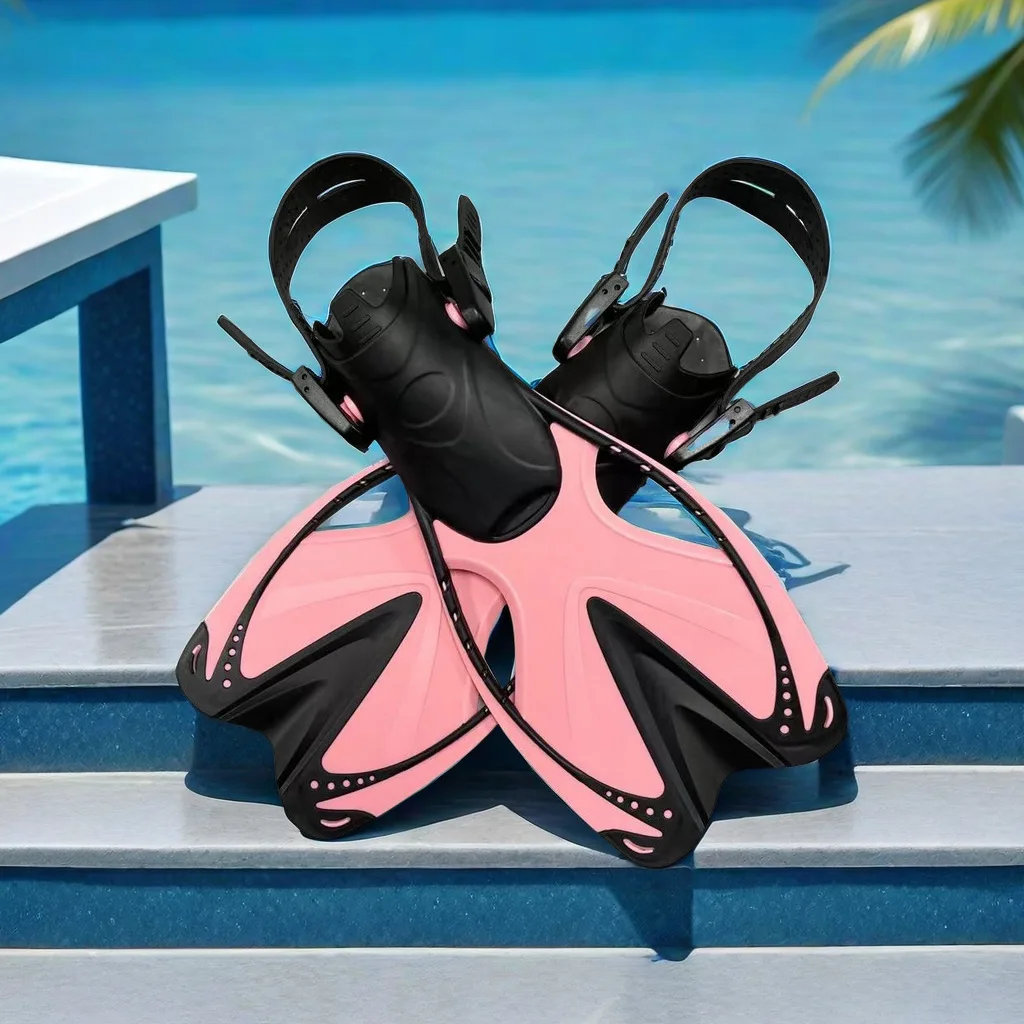 

Регулируемые длинные ласты для снаряжения для дайвинга для взрослых/детской практики плавания, профессиональные ласты для подводного плавания