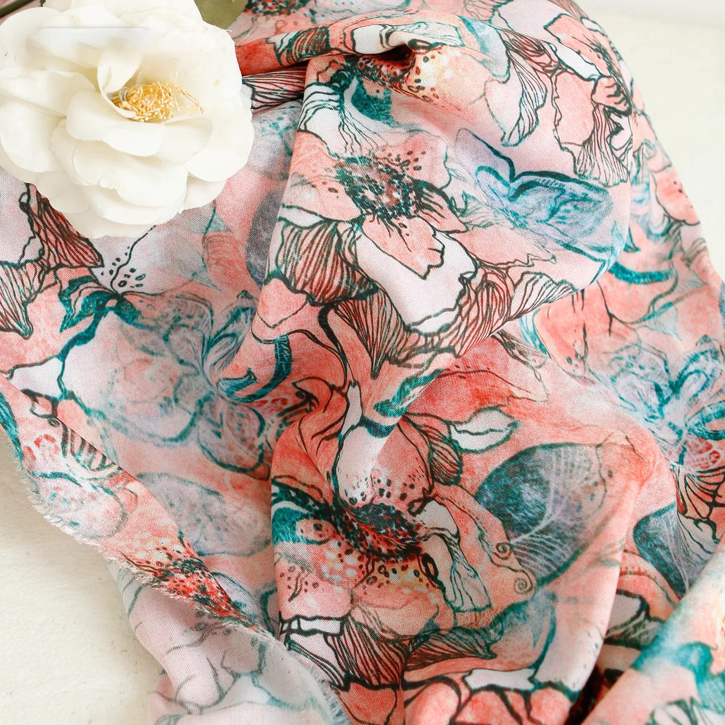 

1 ярд, ткань из чистого хлопка, ретро сельская местность, живопись, шитье, модное уникальное платье, халат, рубашка, ткани для одежды