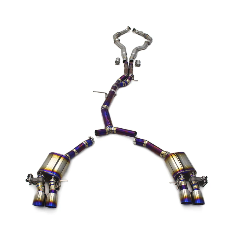 

Yookig Catback Exhaust For Audi S4/S5 B9 3.0T 2019-2023 Racing Escape Titanium Exhaust Valve Control Muffler Pipes