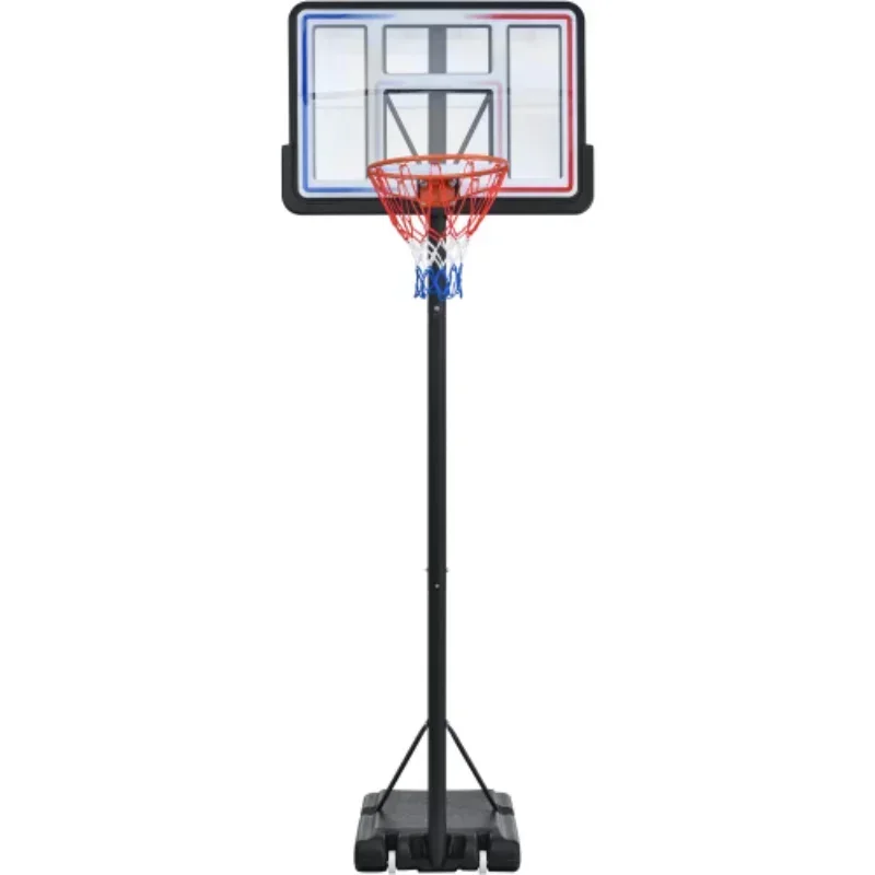 

Upgrade Portable Basketball Rack Height Adjustable Contains LED Basketball Rack Lights Super Bright For Outdoor Play At Night[U