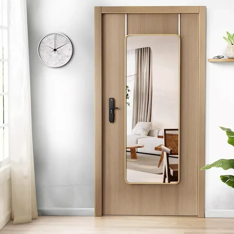 for Full Body Mirror Behind Door Wall Mounted Self Adhesive Floor to Ceiling Hanging Mirror for Dormitory Student Household