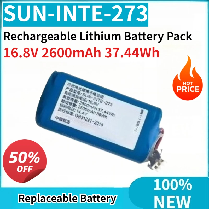 

Brand New Rechargeable Lithium Battery Pack SUN-INTE-273 16.8V 2600mAh 37.44Wh High Quality High Capacity