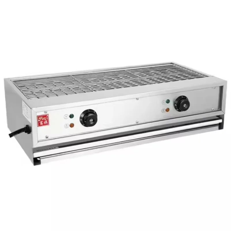 TEBAK Factory Equipment Small Stainless Steel Snack Machines Kebab Roasting Camping Smokeless Electric Bbq Grill Oven Grills