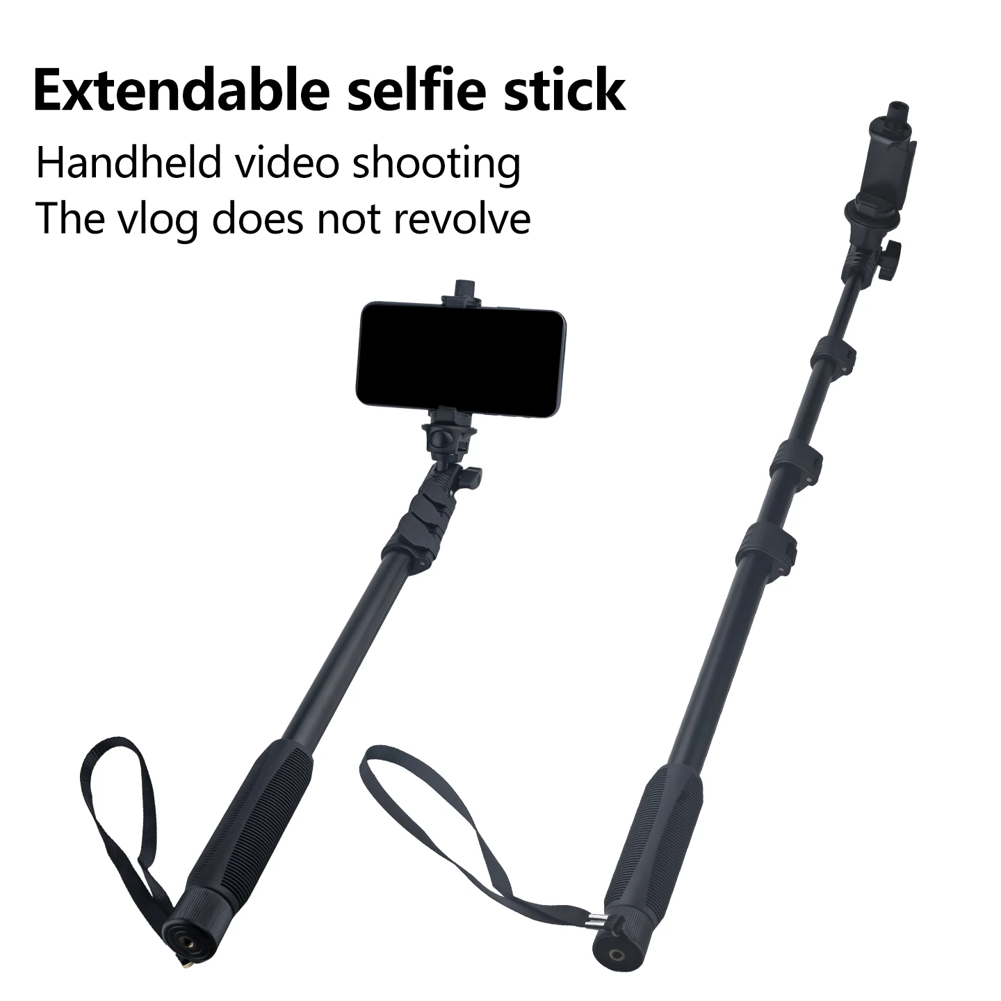 Trípode Extensible Universal de Aleación de Aluminio para Selfies, Palo Extensible para Teléfono Móvil, Cámara, Fotografía al Aire Libre