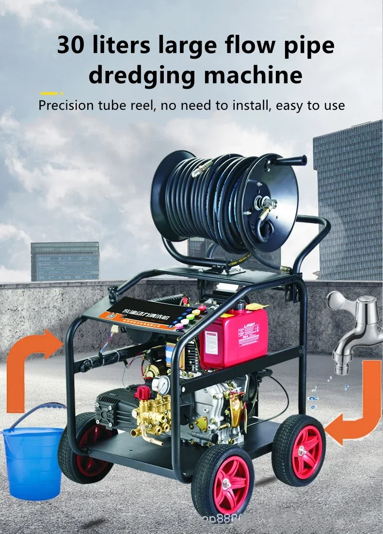 Die sel High Pressure Car  Washer tank Cleaning Machine With Good Quality in Shanghai