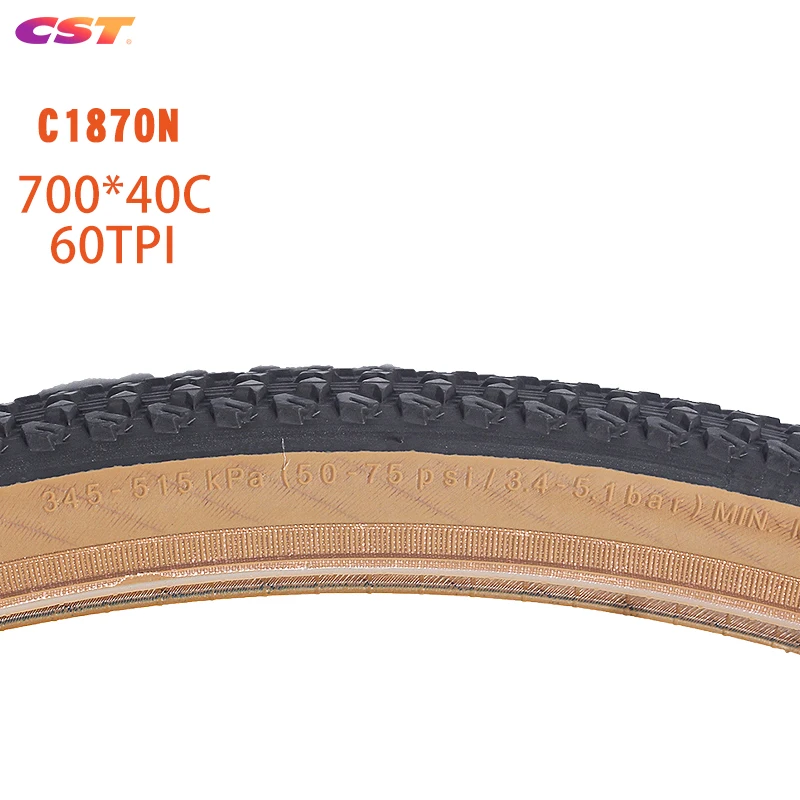 CST Road Bike Tire 700C 700*40C 40-622 60TPI Wear-Resistant Pneu Bicicleta Vacuum folding Bicycle Tyres C1870N CRD-01