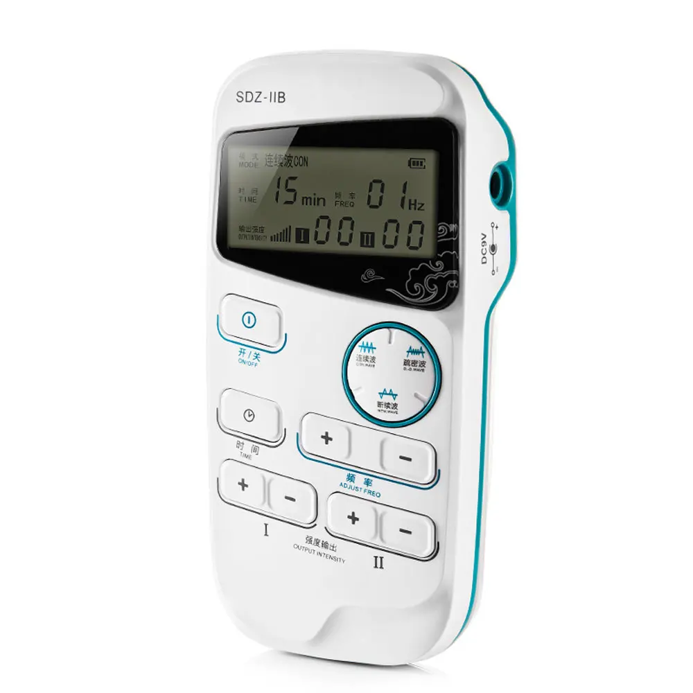 SDZ-IIB Handheld Electroacupuncture Stimulator Electro acupuncture treatment instrument 2 Channel Muscle Nerve stimulator