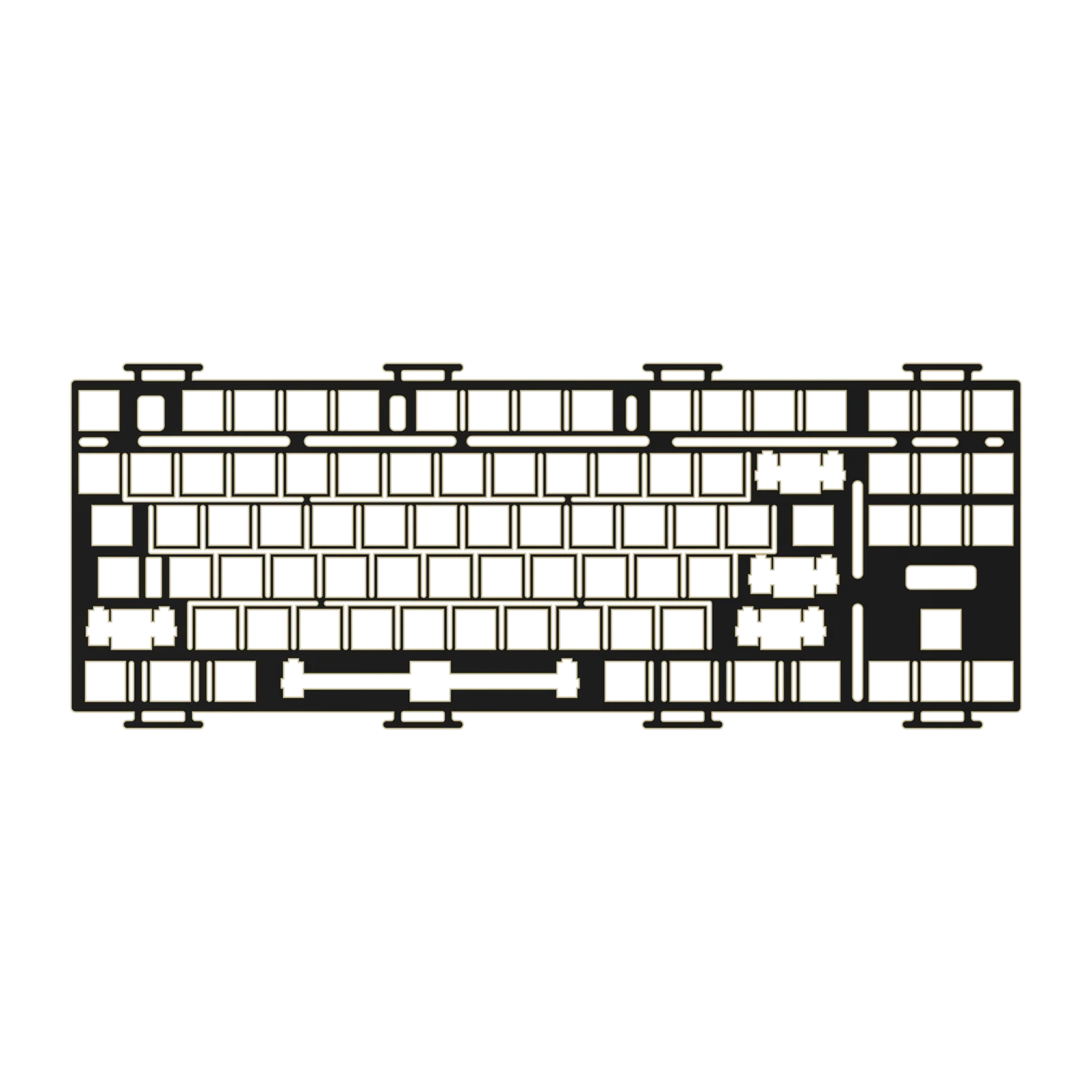 Akko-Monsgeek M3 Teclado Mecânico DIY Kit, FR4, Placa POM para MonsGeek M3