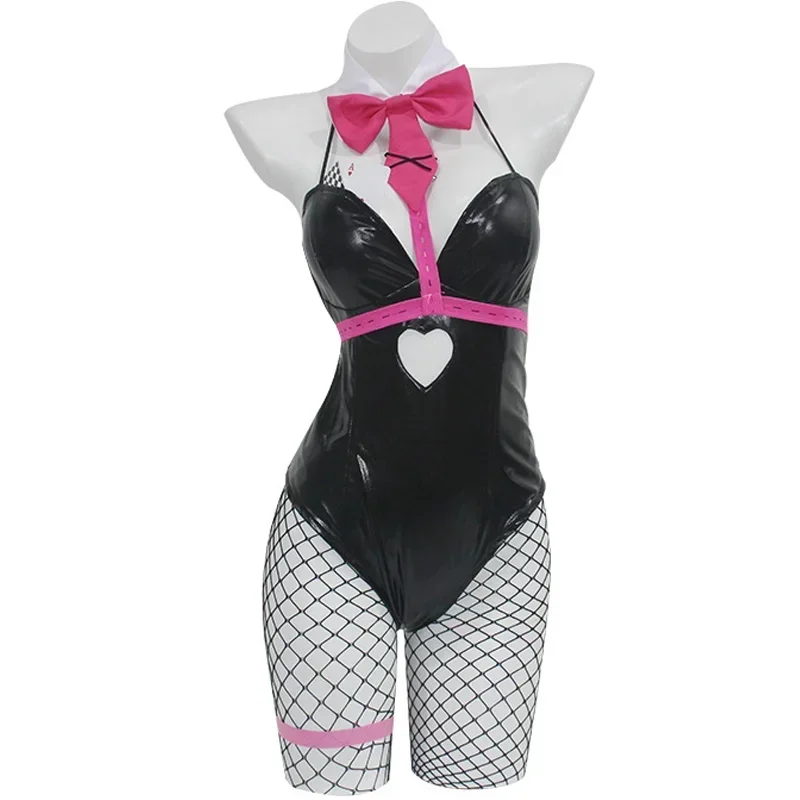 Anime Vocaloid Rabbit Hole Costume Adult Women Sexy Jumpsuit Full Set Bunny Girl Bodysuit Suit Halloween Carnival Party Outfit