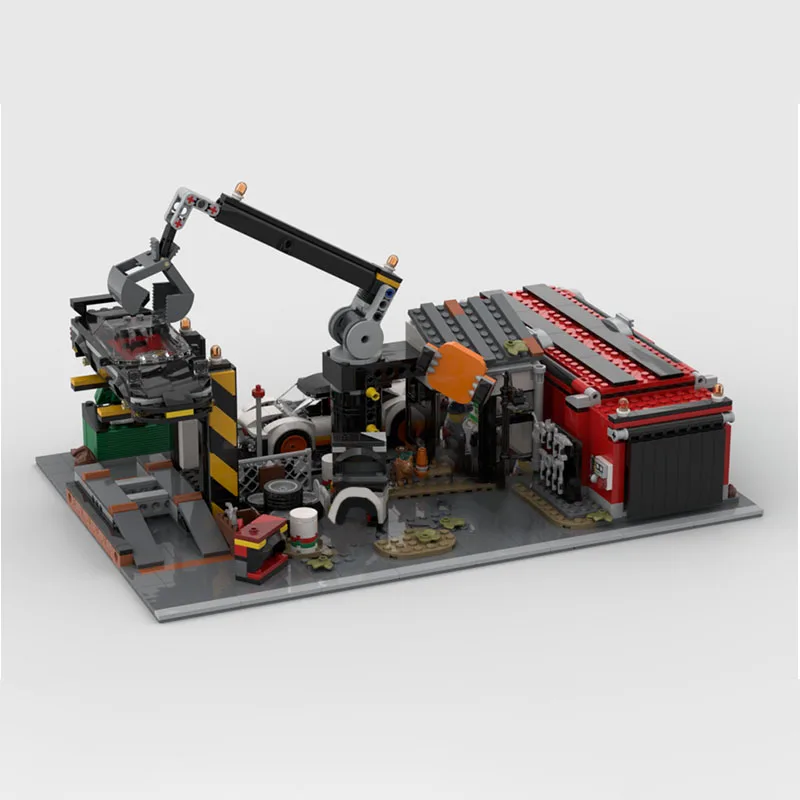 سجل القصاصات المعياري MOC مع نماذج مكعبات بناء السيارات، DIY إبداعي، مثالي للتعليم والتجميع، هدية لعبة تعليمية