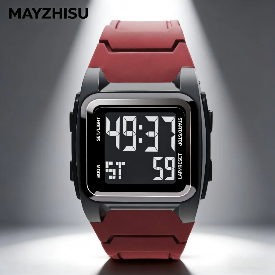 Sports Men Watch Waterproof Alarm Clock Men's Sport Watches Stopwatch Luminous Outdoor Electronic Wristwatch for Teens Student