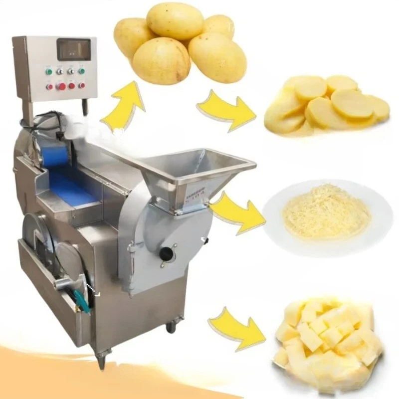 Customized Potato Fruit Slicer Industrial Vegetable Cutting Machine Electric Cabbage Green Onion Vegetable Cutter Machine
