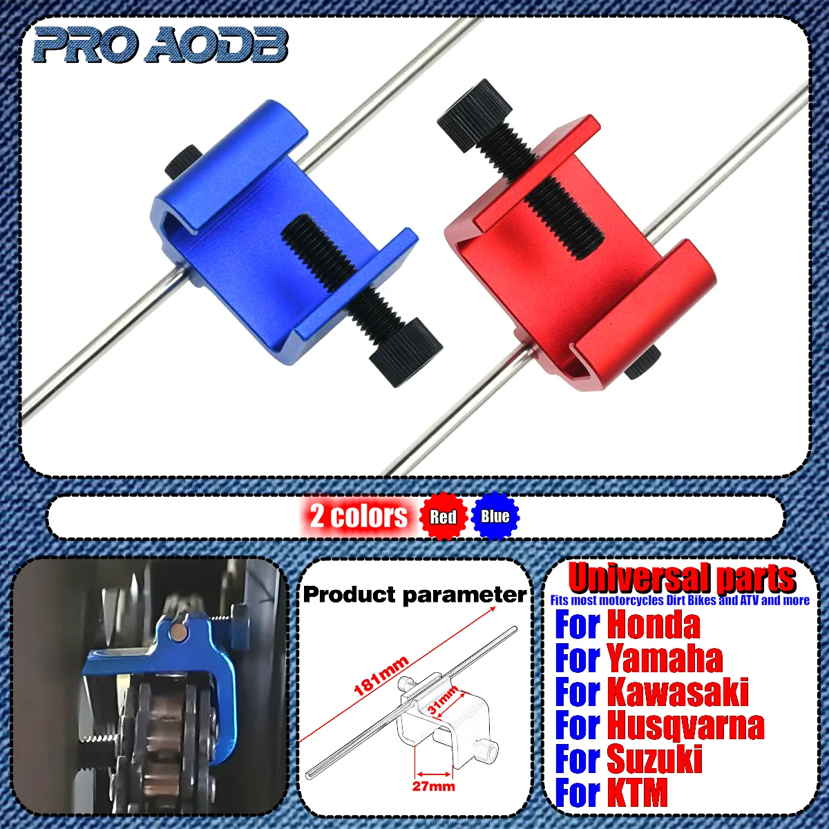 

Motocross Chain Alignment Tool Quick Accurate Alignment Tool for Motor Scooter Sprocket Sport Dirt Bike ATV Repair Accessories