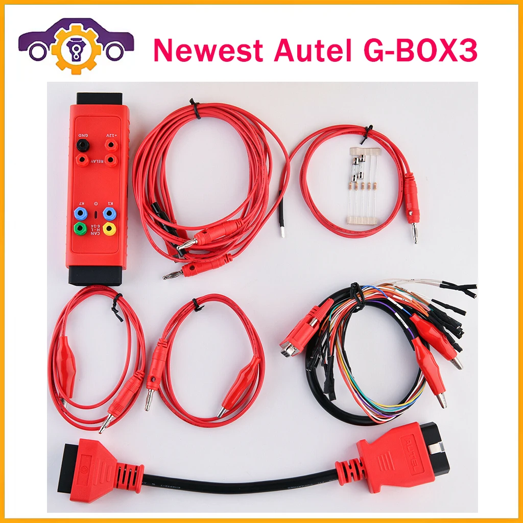 Autel G-BOX3 Key Programming Adapter for Toyota 4A Add Key, for BMW DME/ DDE ISN Read and Write for Mer-cedes Ben-z All Key Lost