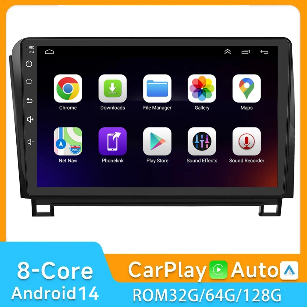 

Android 14.0 For Toyota Tundra XK50 2007 -2012 2013 Sequoia XK60 2008 - 2017 Car Radio Multimedia Video Player Navigation Stereo