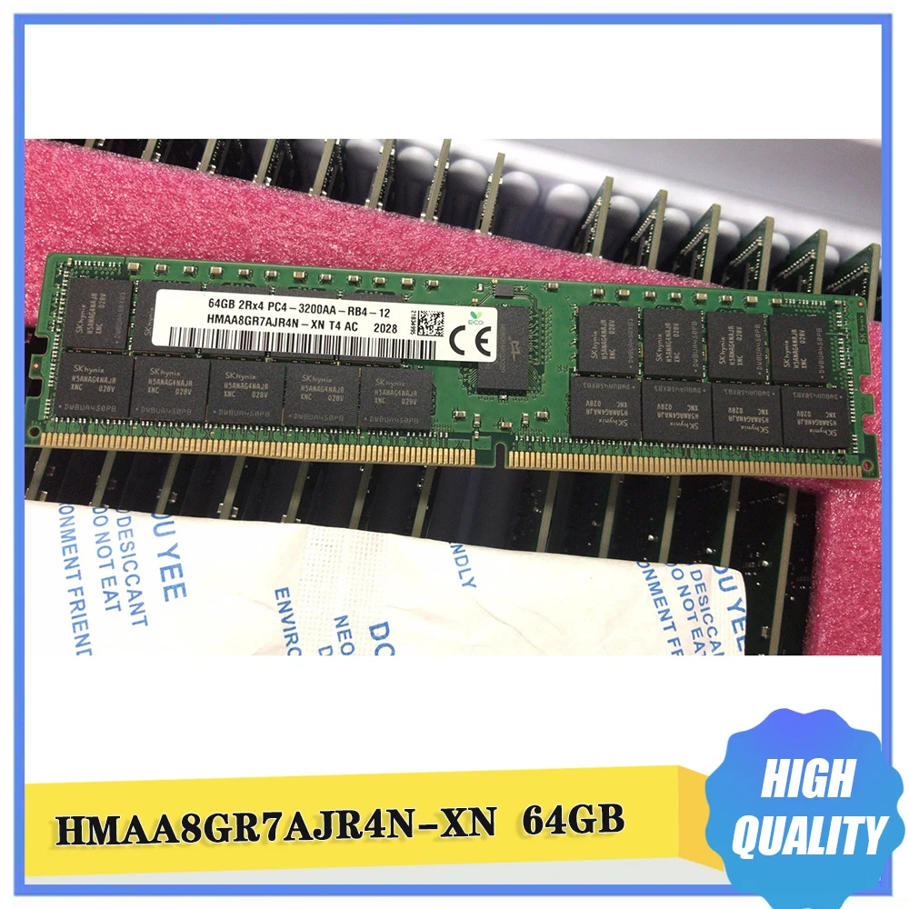

HMAA8GR7AJR4N-XN RAM 64G 64GB 2RX4 PC4-3200AA REG ECC Memory