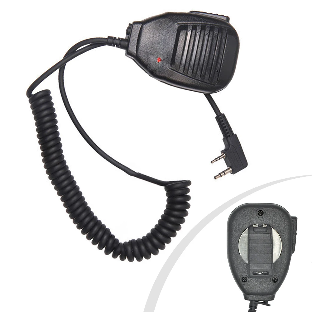 Remote Speaker Microphone With For Ptt Button And Reinforced PU Spiral Cable For Baofeng UV5R UV82 BF888S For Walkie For Talkie